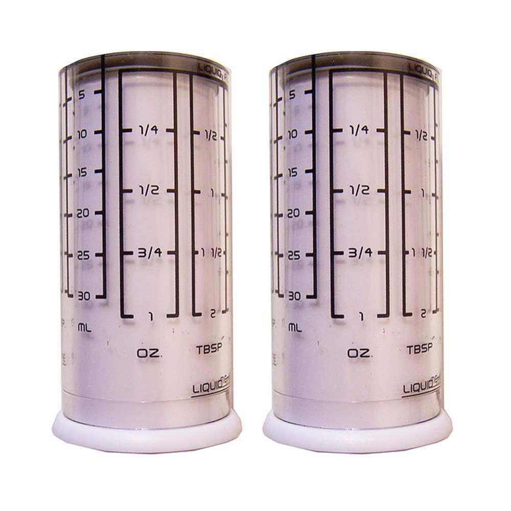 Kitchenart Adjustable Measuring Cups 2 Pack - Plastic Liquid & Dry Measuring Cups for Baking, Cooking & Meal Prep - Perfect for Flour, Sugar, Oil & More
