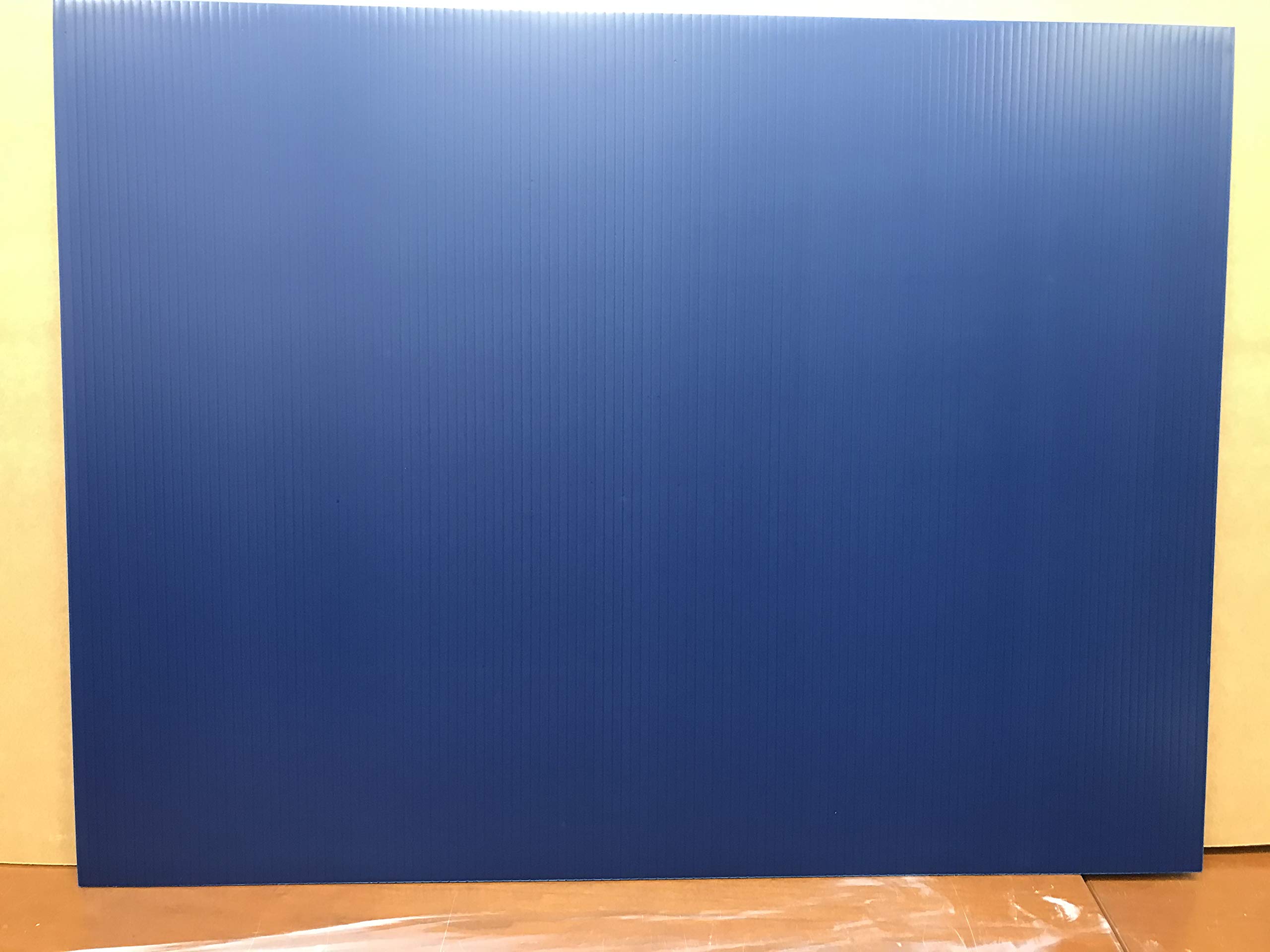 Navy Blue Corrugated Plastic Sign Boards - 18x24 Inch, 4mm Thick, Flute 18 Inch - Pack of 100 - Same Day Shipping | Ideal for Yard Sales, Construction Sites & Event Signage