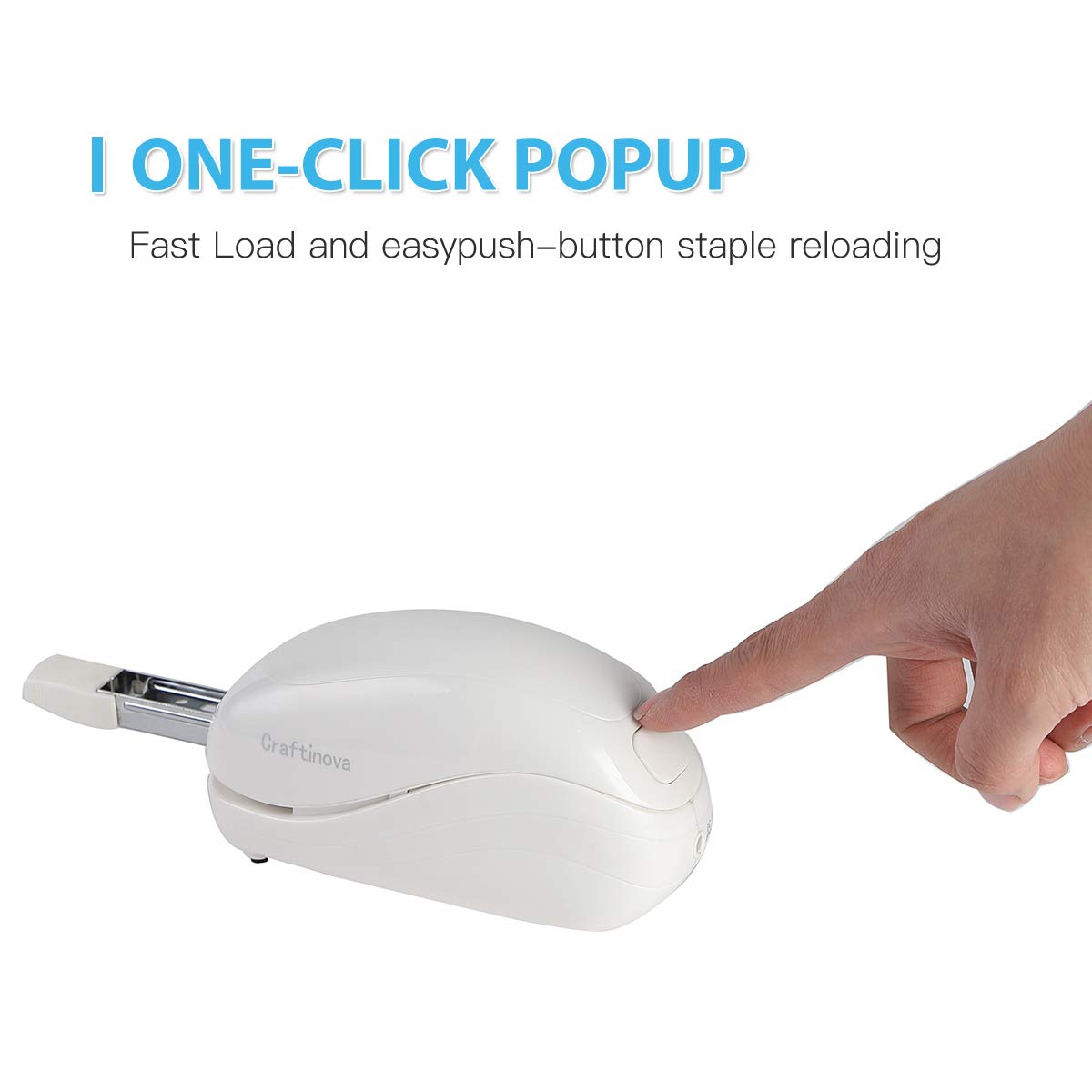 Electric Stapler for Office & Home Use - Heavy Duty Metal Desktop Stapler with 100 Sheet Capacity - Perfect for Paper, Documents, and Craft Projects