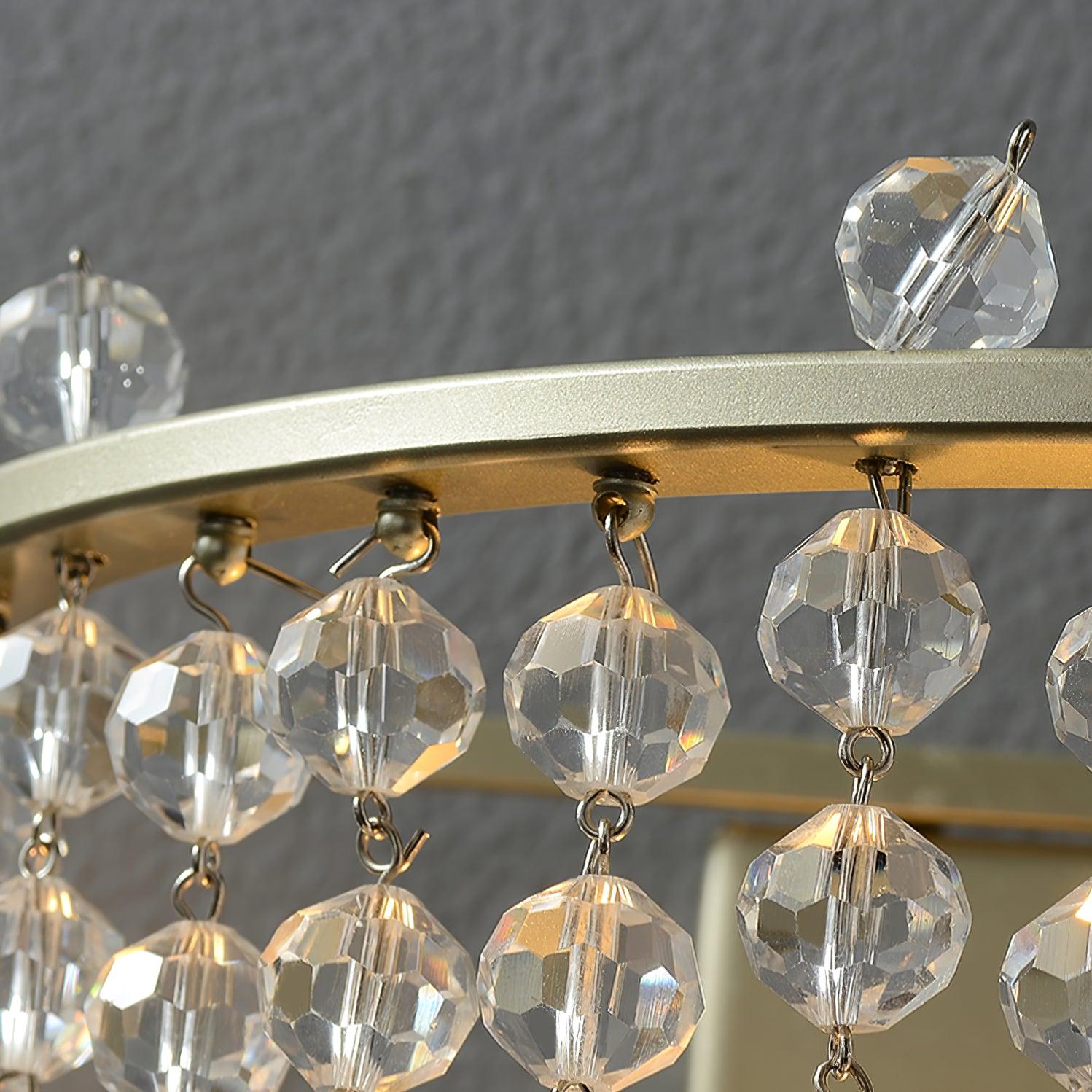 Crystal Waterfall Wall Light - Modern LED Waterfall Sconce for Home Decor, Bedroom, Living Room, Bathroom - Elegant Dimmable Lighting Fixture for Indoor Spaces