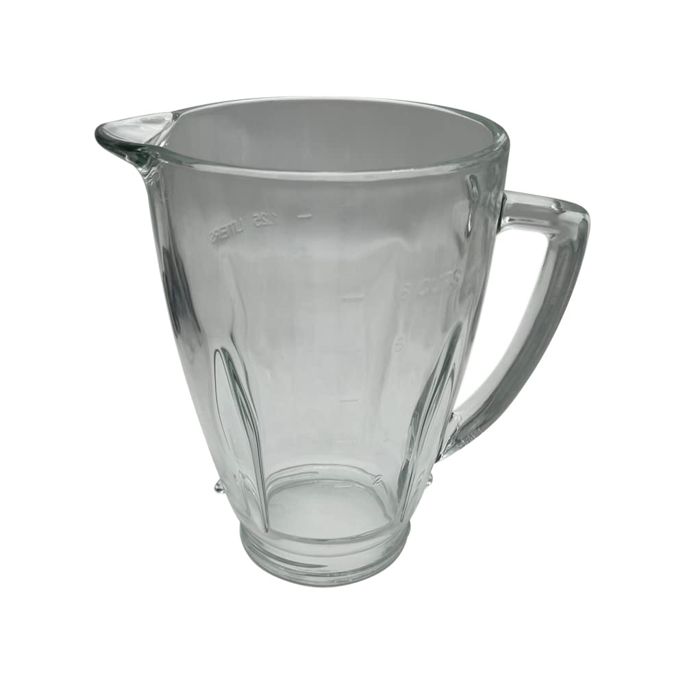 6-Cup Glass Jar Replacement with Lid for Oster Pro 1200 & Master Series Blenders (BLSTMB-CBG/CBF/BBG, BLSTJJ-GPB-000/BLSTTM-GM0-000) - Perfect for Smoothies, Shakes & Food Prep