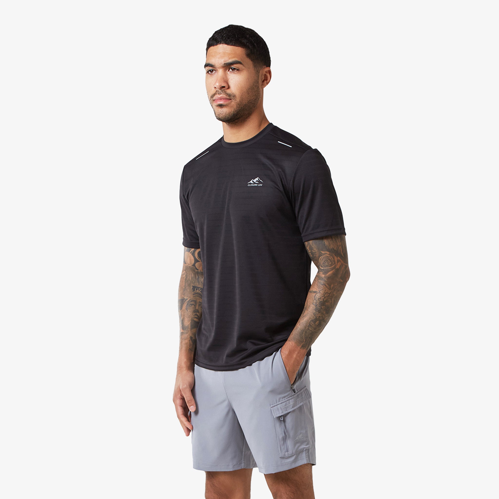 Performance Training Cargo Twinset - Black & Mid Grey | Gym Workout & Outdoor Activewear for Men & Women