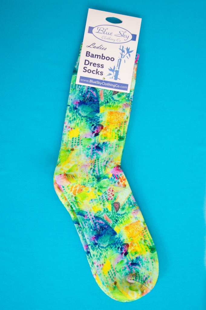Women's Bamboo Dress Socks - Soft & Breathable Ankle Socks with Fun Prints - Perfect for Work, Travel & Everyday Comfort