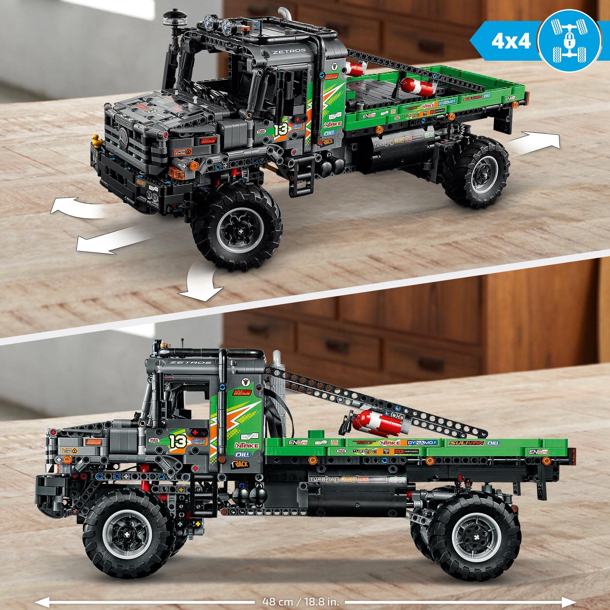 LEGO 42129 Technic 4x4 Mercedes-Benz Zetros Remote Control Test Truck Toy - App Controlled Building Set for Kids & Adults - Perfect for Off-Road Adventures & STEM Learning