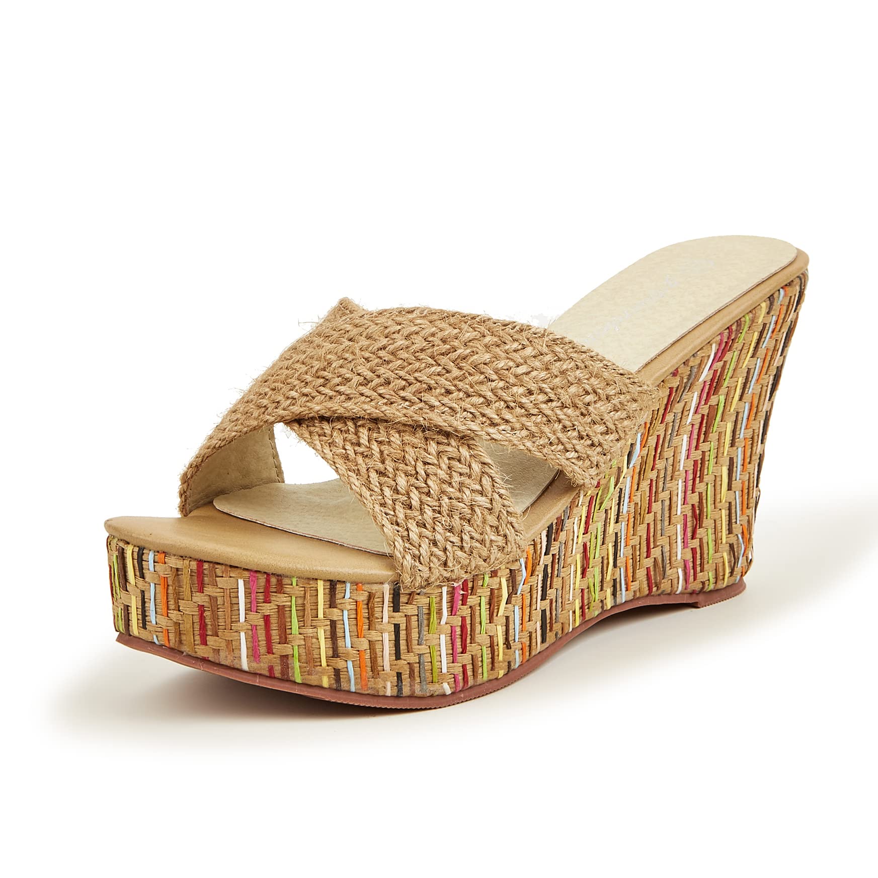Getmorebeauty Women's Casual Summer Wedge Sandals - Comfortable Slide Platform Sandals for Beach, Vacation & Everyday Wear