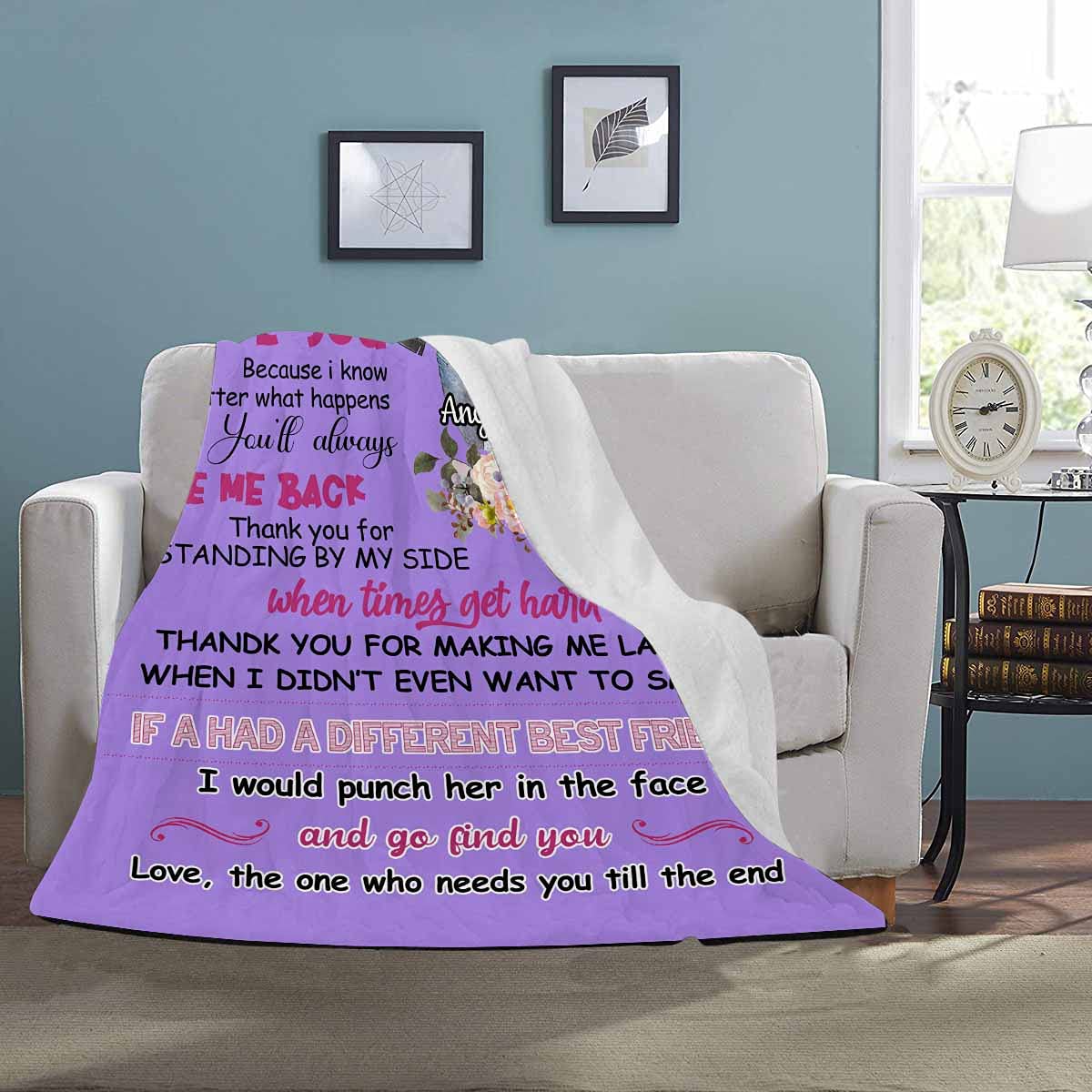 **Personalized Best Friend Blanket - 