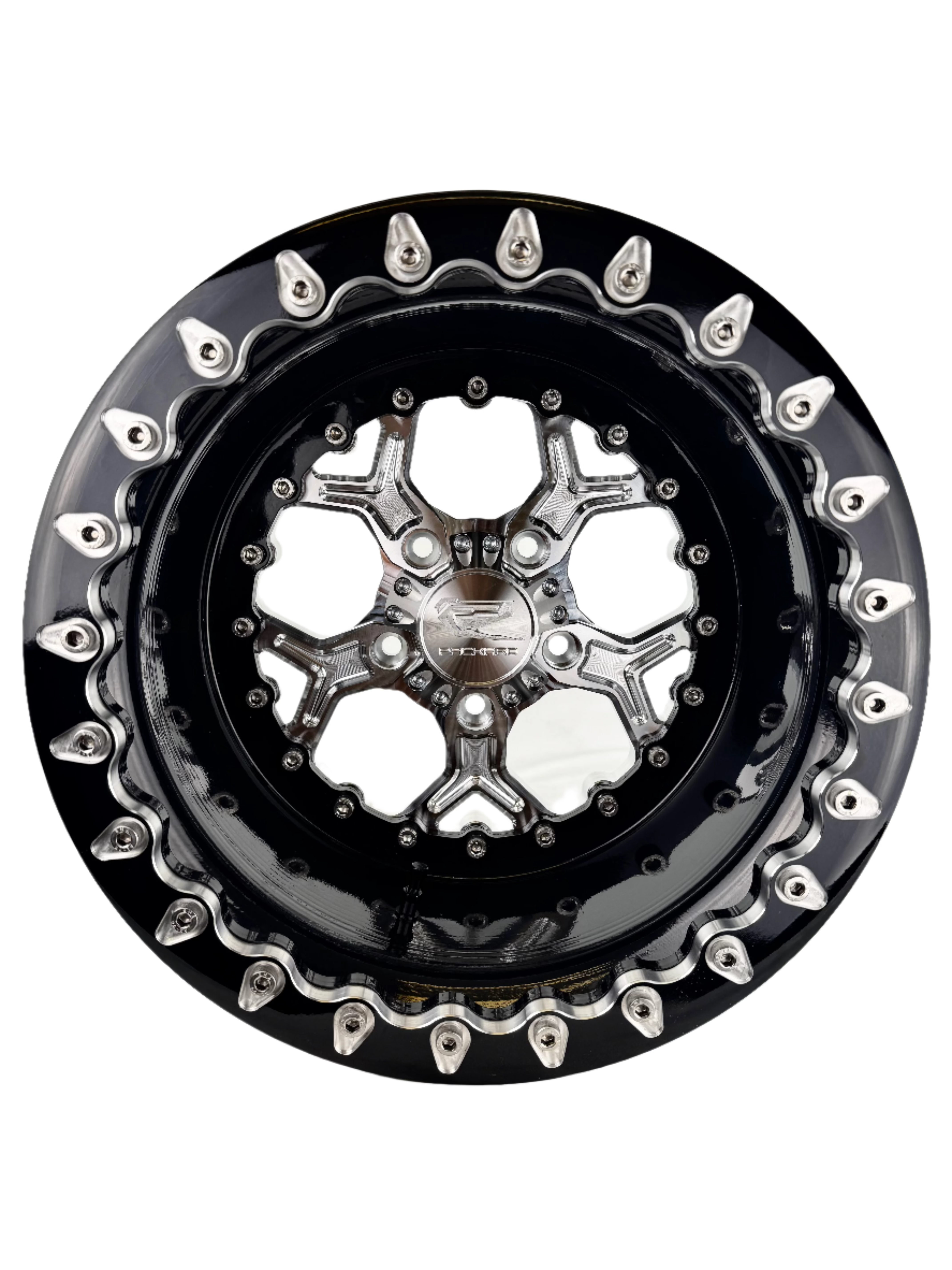 Ultra Light Pro 5 Beadlock Wheels - Silver RZR PRO R 5x4.5 Bolt Pattern - Off-Road & UTV Accessories for Enhanced Traction & Durability on Rocky Terrains