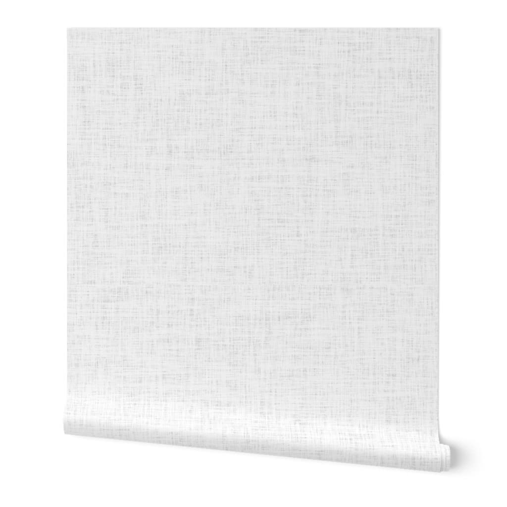 Peel & Stick Removable Wallpaper 12ft x 2ft - Light Gray Faux Woven Texture Neutral Wall Covering | Perfect for Bedroom, Living Room & Home Office Decor