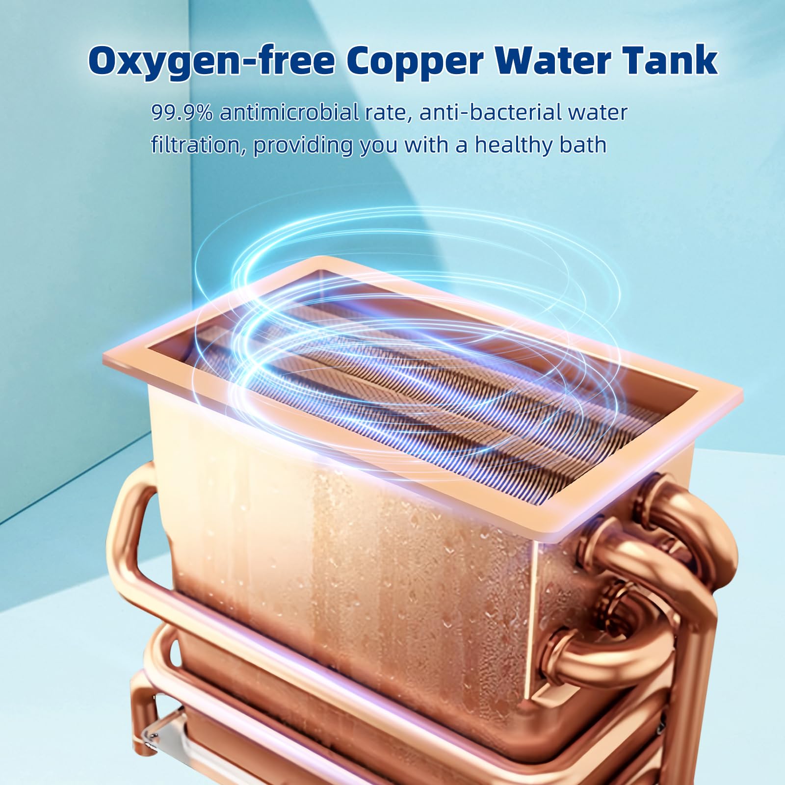 RV Tankless Water Heater - 55,000 BTU 3.9 GPM Propane Instant Hot Water System with 16x16