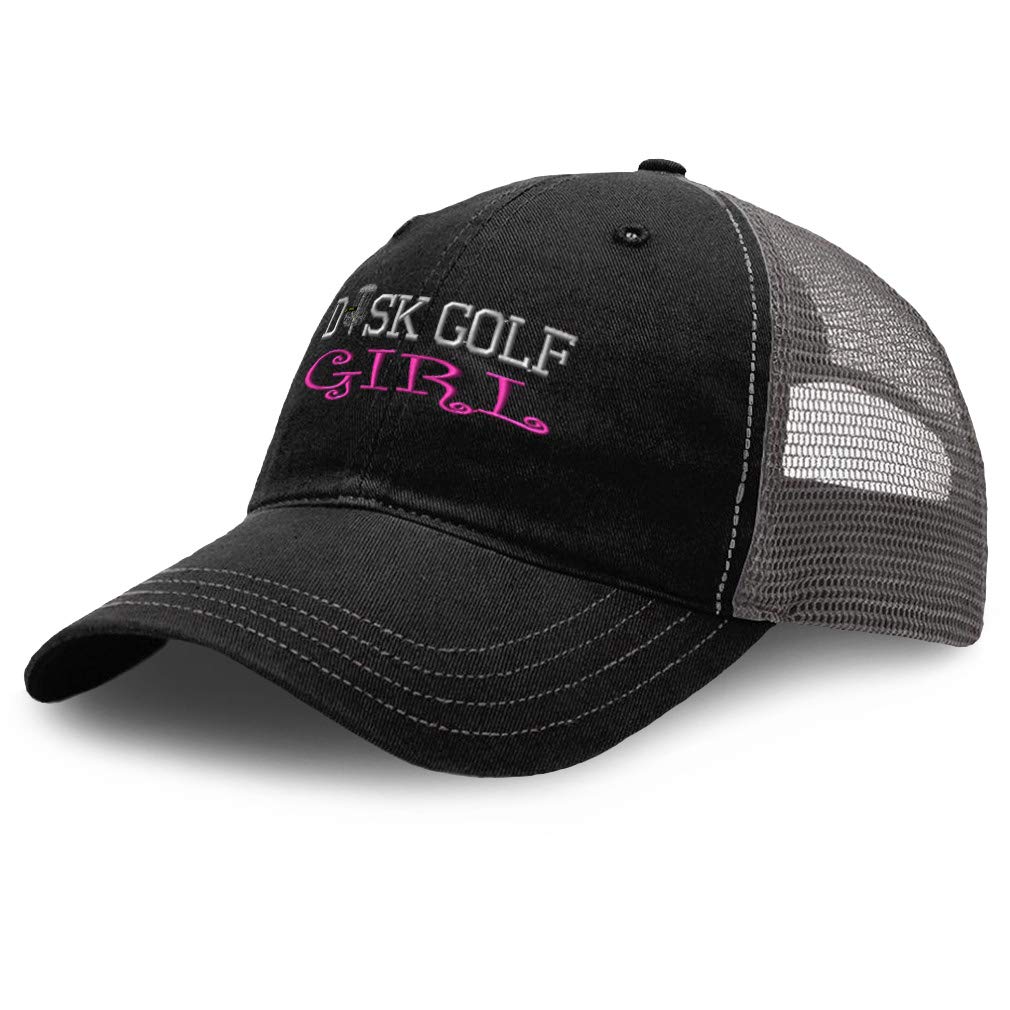 **Richardson Trucker Mesh Hat - Breathable Snapback Cap for Men & Women - Disc Golf & Outdoor Activities - Black & Charcoal - Dad Hat with Embroidery**    Perfect for disc golf, hiking, camping, and casual wear – a stylish and comfortable choice for outdoor enthusiasts!