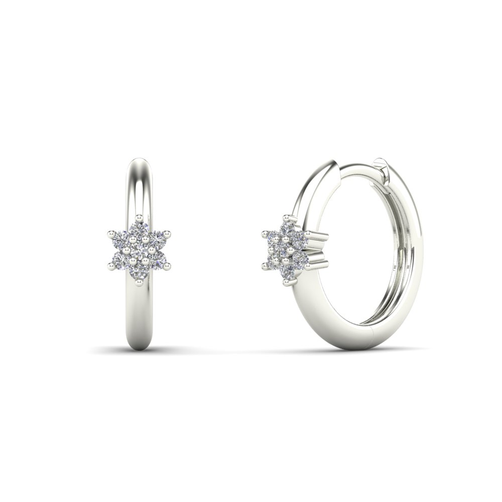 14K White Gold Diamond Stud Earrings for Women - Elegant & Timeless Jewelry for Everyday Wear & Special Occasions