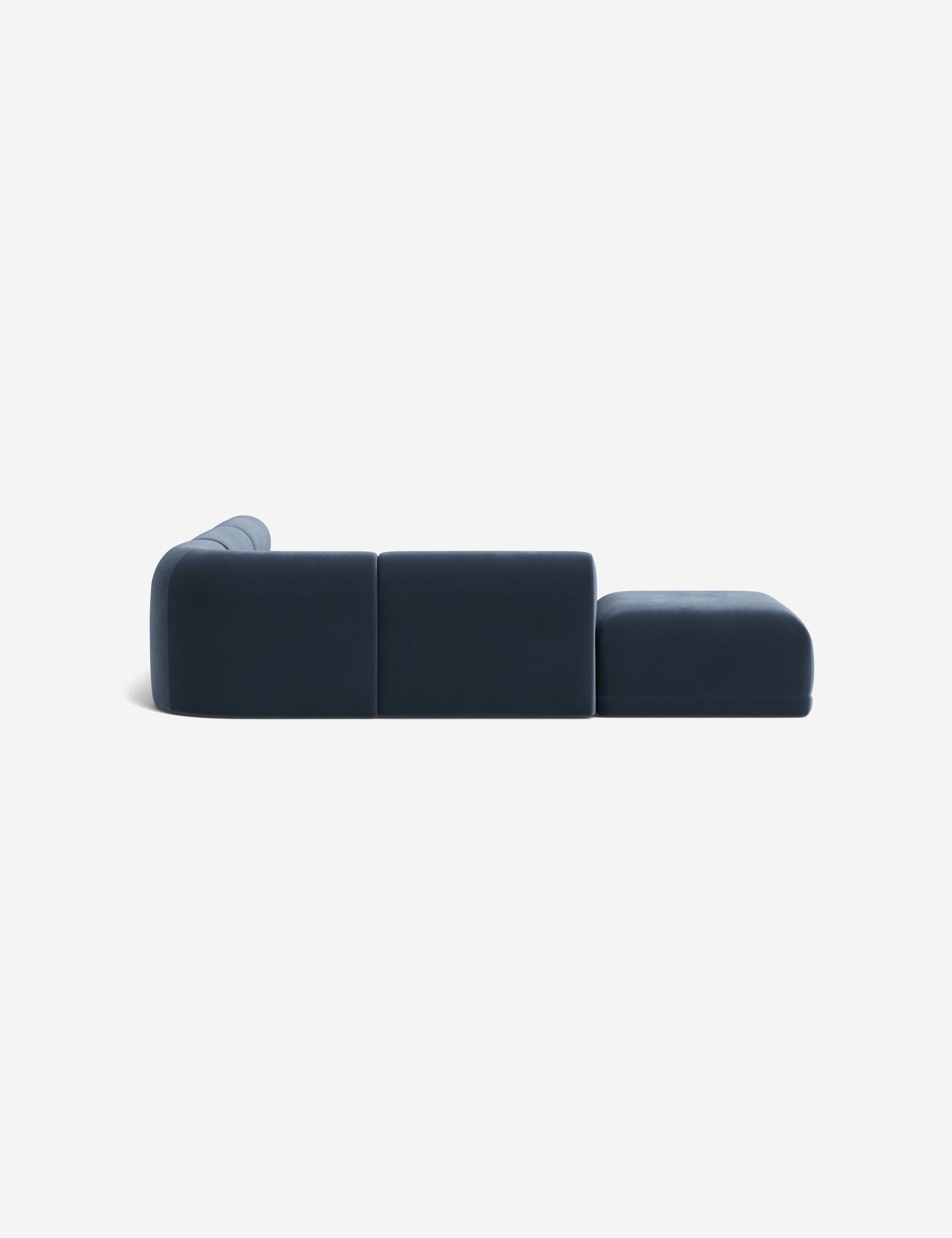 Stylish Carson Sectional Sofa with Ottoman - Modern L-Shaped Couch for Living Room, Family Room & Home Theater - Comfortable & Spacious Seating for Relaxation & Entertainment
