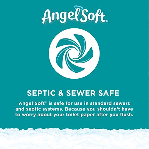 Angel Soft Toilet Paper - 12 Mega Rolls (Equivalent to 24 Regular Rolls) | Ultra Soft & Strong Bath Tissue for Home, Office & Travel Use