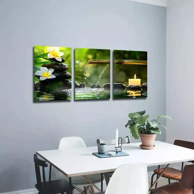 3-Piece Green Botanicals & Florals Wall Art Set - 50x70cm Framed Canvas Prints | High-Quality Australian Made | Ready to Hang | Perfect for Living Room, Bedroom & Office Decor