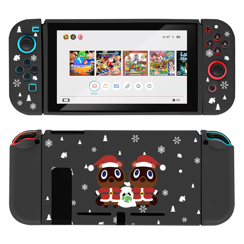 Timmy & Tommy Christmas Nintendo Switch Case - Protective Cover for Switch & Switch OLED - Holiday Gift for Animal Crossing Fans - Perfect for Gaming, Travel & Festive Decor