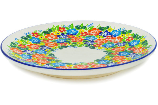 10-Piece Dinner Plate Set - Bright Wildflowers Design - Elegant Porcelain Plates for Dining, Entertaining & Everyday Use