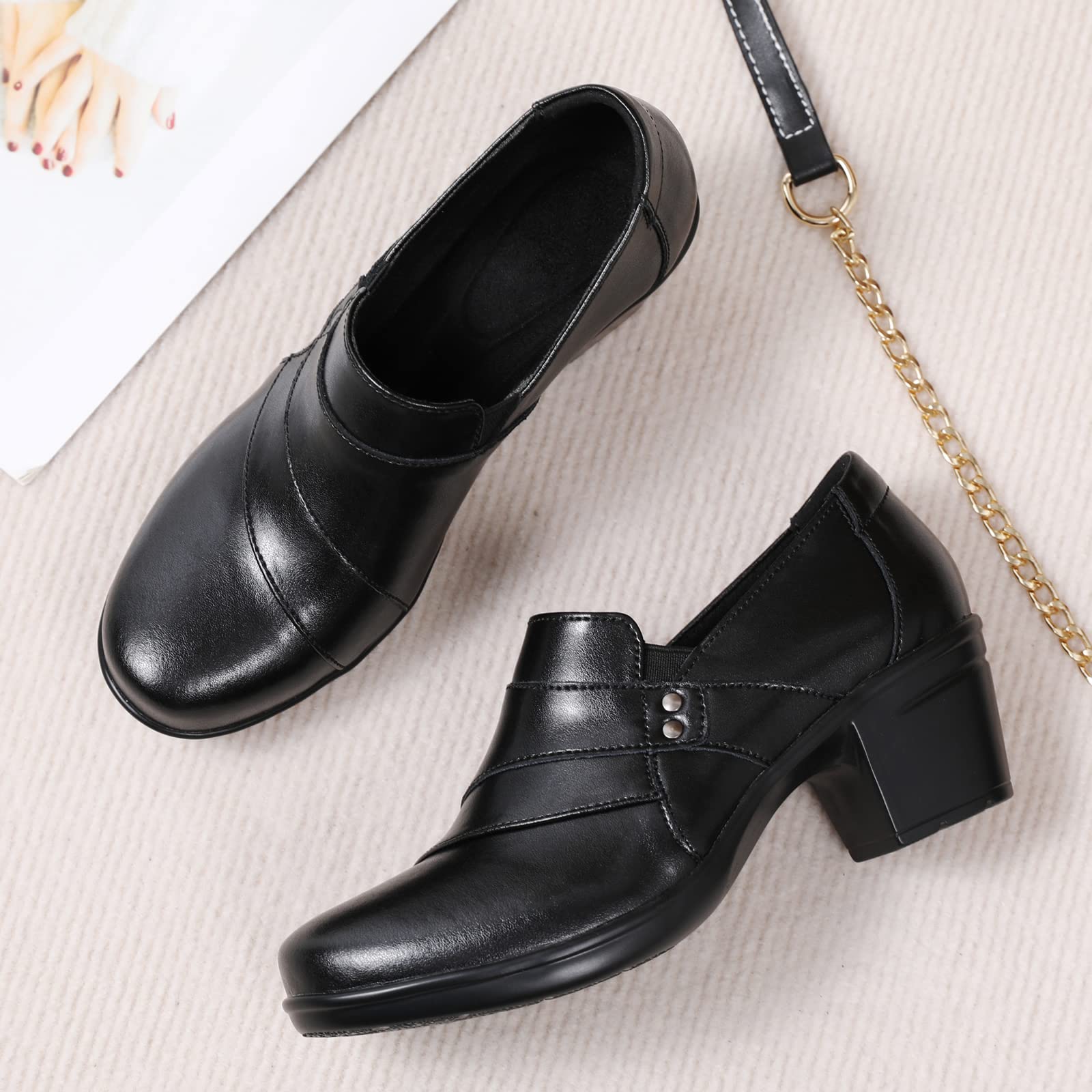 Women's Comfortable Casual Loafers & Slip-Ons - Dressy Business Pumps for Office Work | Perfect for Professional Outfits & Everyday Wear