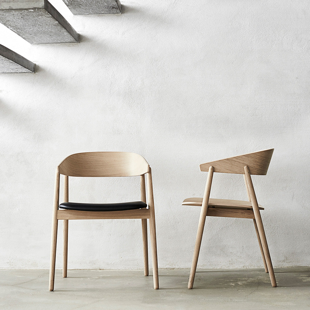 BY Kato AC2 Side Chair - Modern Wooden Dining Chair with Comfortable Cushion - Perfect for Kitchen, Dining Room, and Office Use