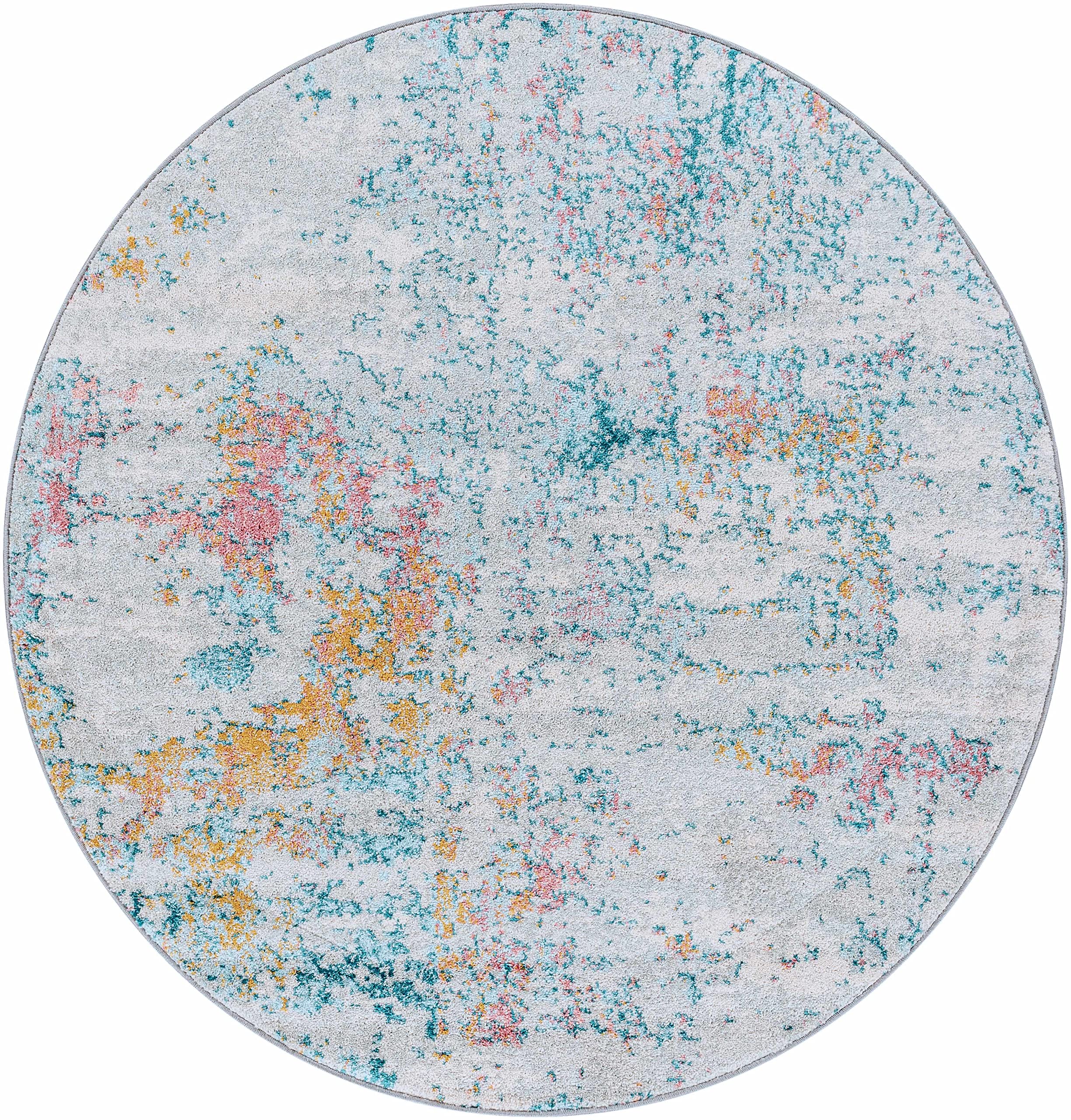 Modern Hauteloom Tambalisa Area Rug for Living Room & Bedroom - Soft Beige, Orange, Gray - 9' x 12' - Perfect for Home Decor, Cozy Spaces & Interior Design
