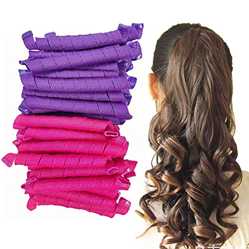 Ekan Soft Hair Rollers for Women & Girls - 18-Piece Multi-Color Curling Set for Natural Waves & Curls | Perfect for Home Styling, Salon Use & Special Occasions