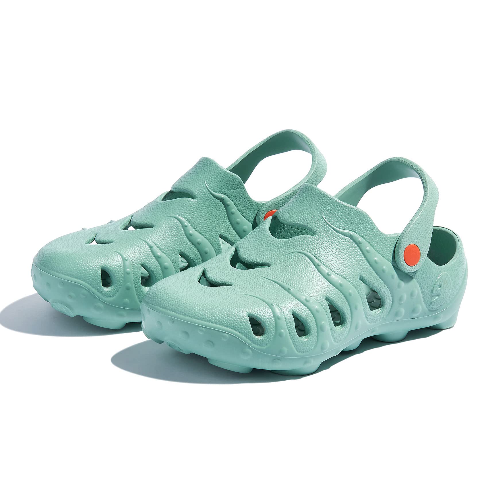 UIN Men's Slip-On Clog Shoes - Comfortable Garden, Beach & Outdoor Slippers with Octopus Design - Perfect for Gardening, Beach Walks and Casual Wear