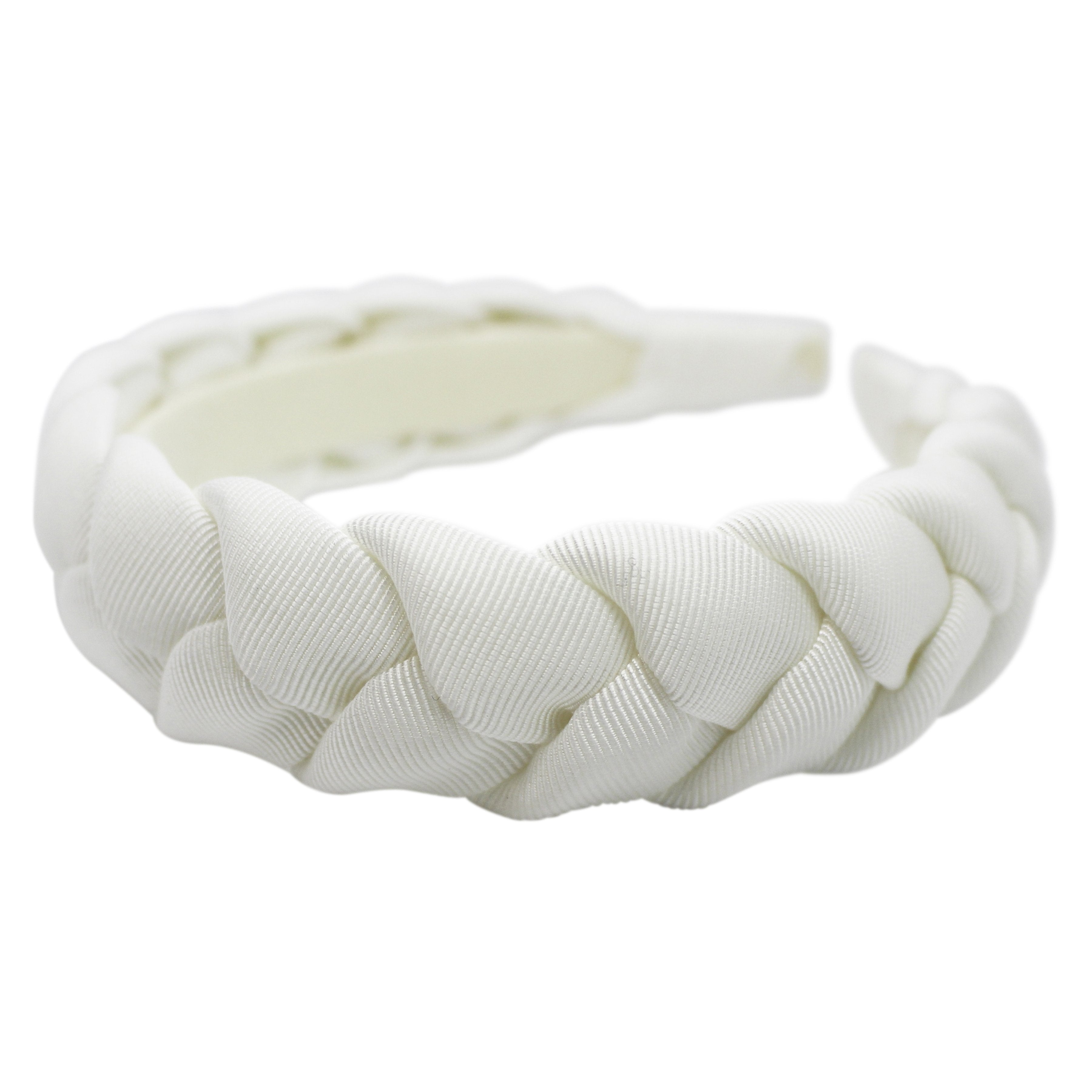 Anna Fashion Braid Grosgrain Headband 1.5 Inch Wide - Elegant Hair Accessory for Women, Girls - Perfect for Weddings, Parties & Everyday Wear
