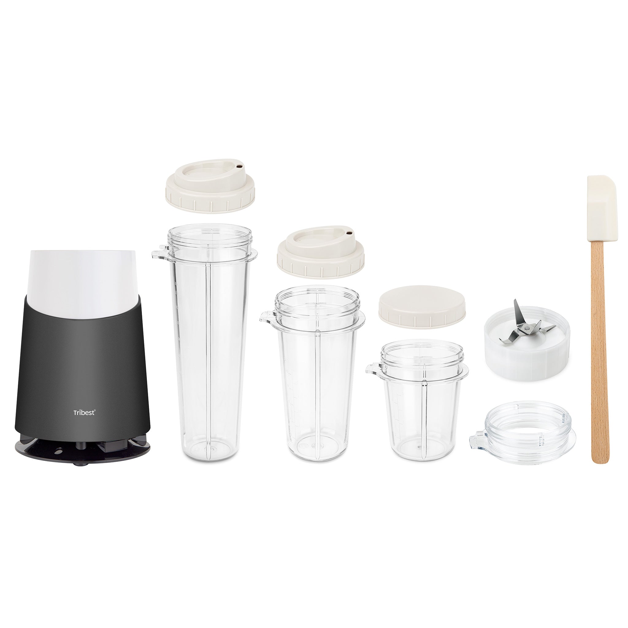 Refurbished Personal Blender II with Mason Jar - 10 Piece Basic Set for Smoothies, Protein Shakes & Meal Prep | Portable Blender for Home, Office & Travel