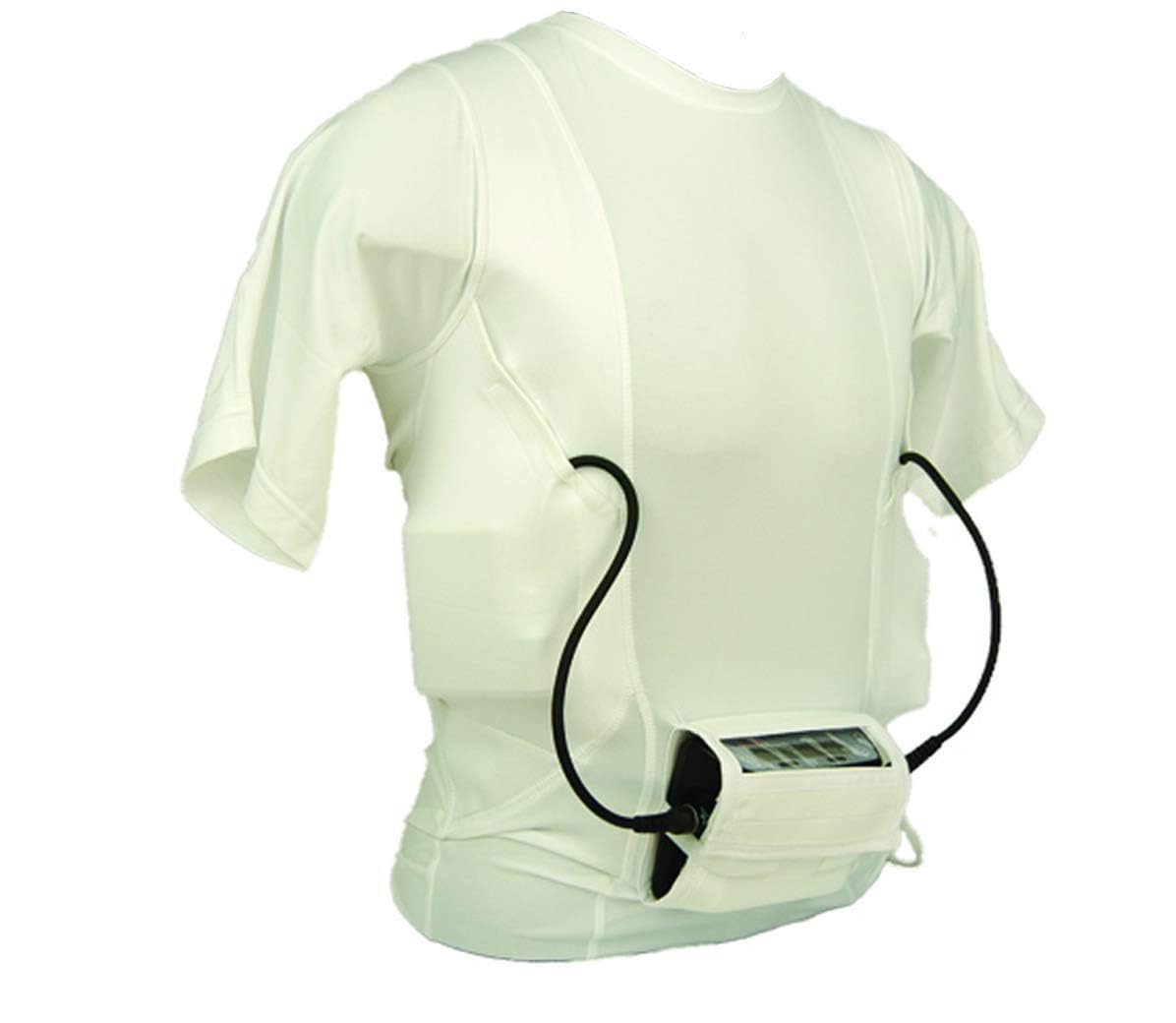 HeartWare LVAD Support Shirt - Comfortable Black & White Apparel for Heart Patients | Wear Daily or During Medical Appointments