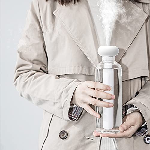 Portable USB Ultrasonic Air Humidifier & Aroma Diffuser - Car & Home Office Essential for Dry Air Relief | Perfect for Bedroom, Nursery, and Workspaces