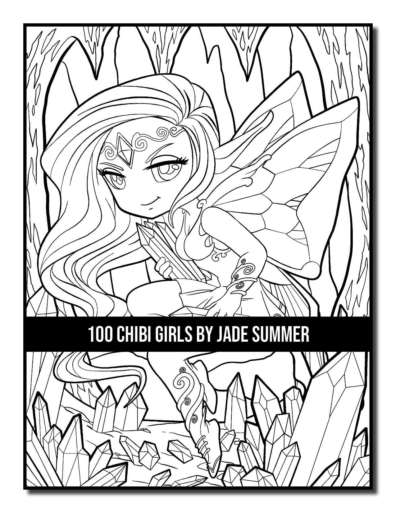 100 Chibi Girls: Cute & Fantasy Adult Coloring Book with Horror & Christmas Themes - Perfect for Stress Relief, Gifts & Creative Relaxation