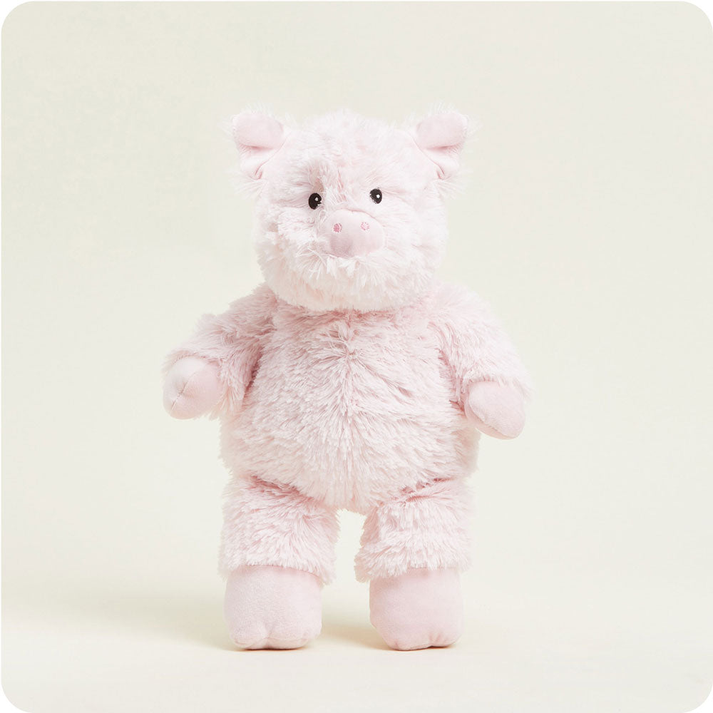 Weighted Heated Pig Stuffed Animal - Warmies Plush Toy for Stress Relief & Comfort - Perfect for Anxiety Relief, Warm Hugs, and Cozy Nights