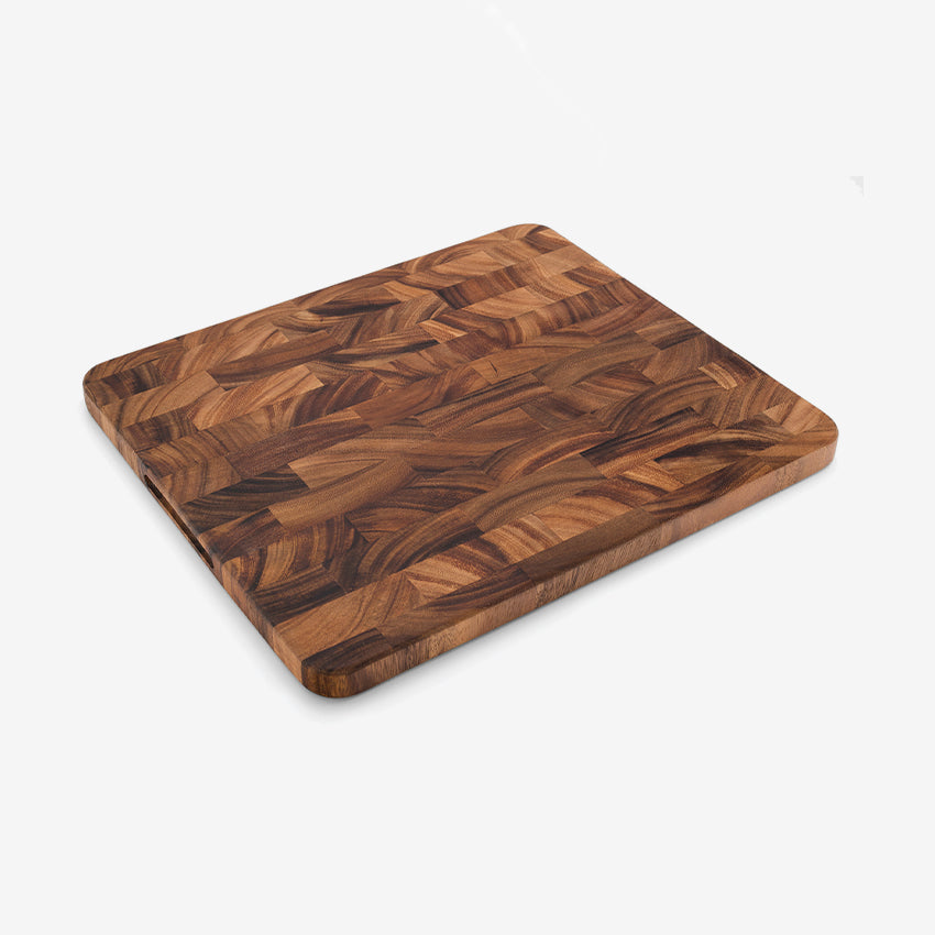 Premium Oslo Acacia Wood Cutting Board by Fox Run - Durable Kitchen Chopping Block for Meat, Vegetables & Cheese - Perfect for Home Cooking & Entertaining