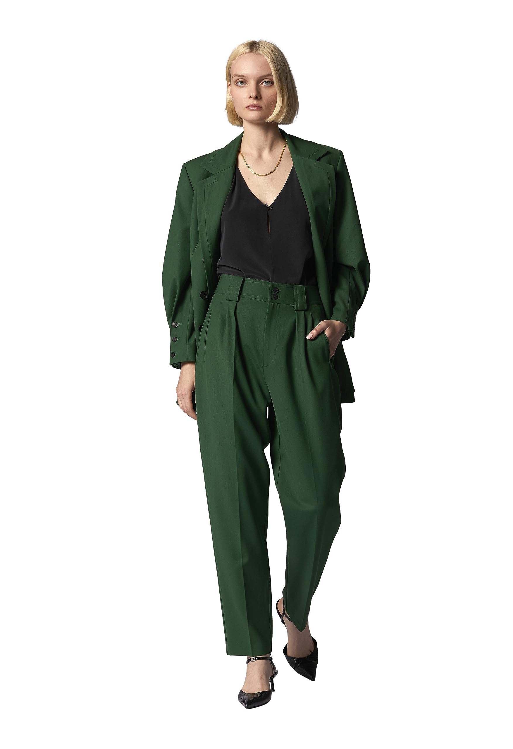 Women's Lincoln Pant in Eden - Comfortable & Stylish Work Pants for Office & Business Casual Wear | Professional Women's Trousers for Everyday Work & Formal Occasions