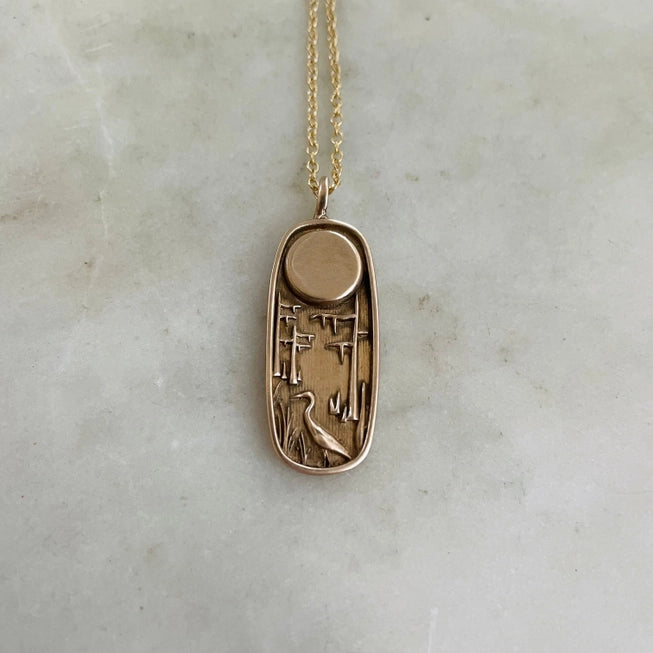 Handcrafted Mimosa Louisiana Wild Pendant Necklace - Unique Cajun Inspired Jewelry for Women - Perfect for Casual Wear, Date Nights & Southern Style Outfits