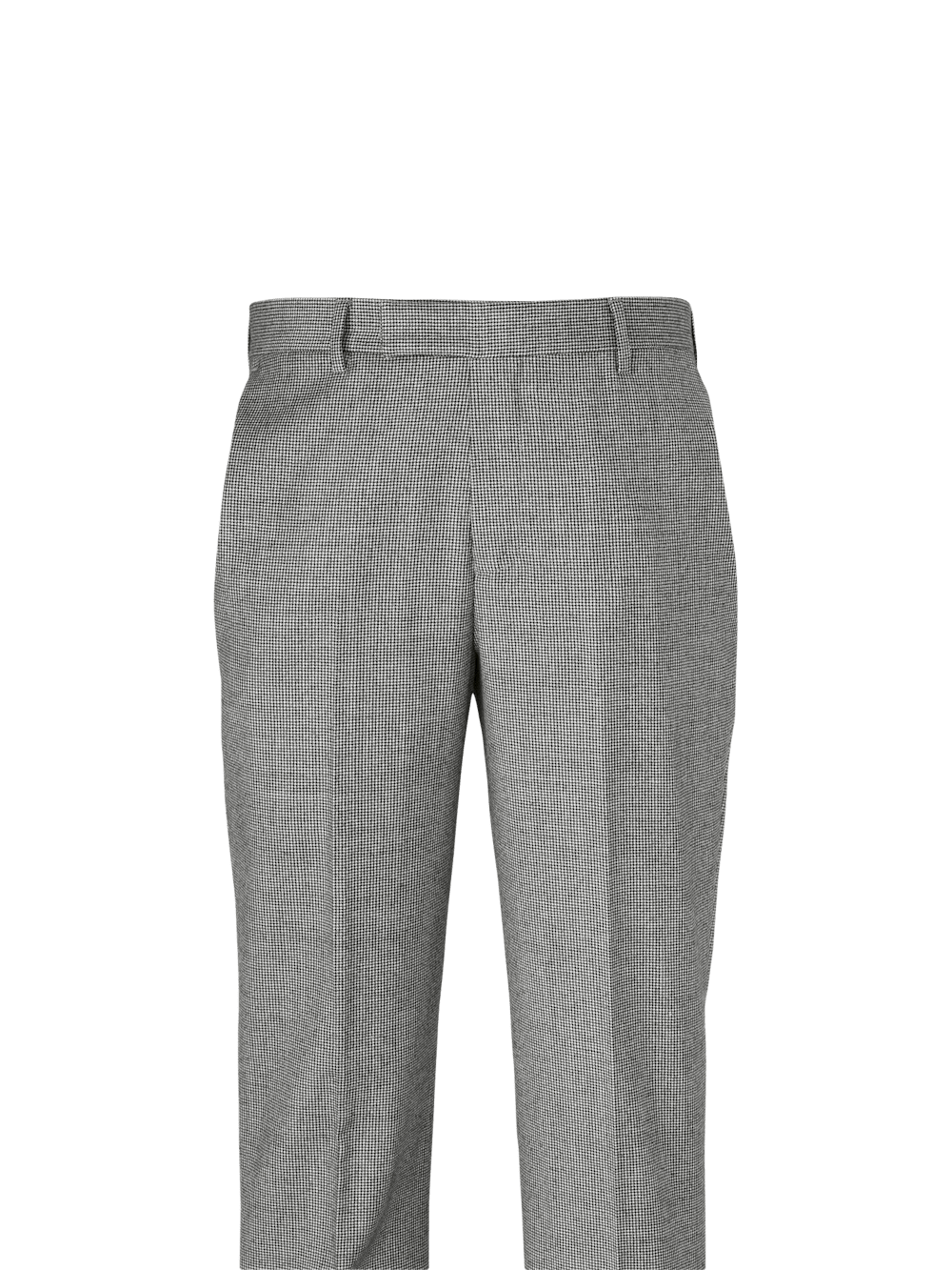 Wool Flannel Houndstooth Pants for Men - Classic Black Checkered Trousers | Office Wear, Business Casual & Winter Outfits