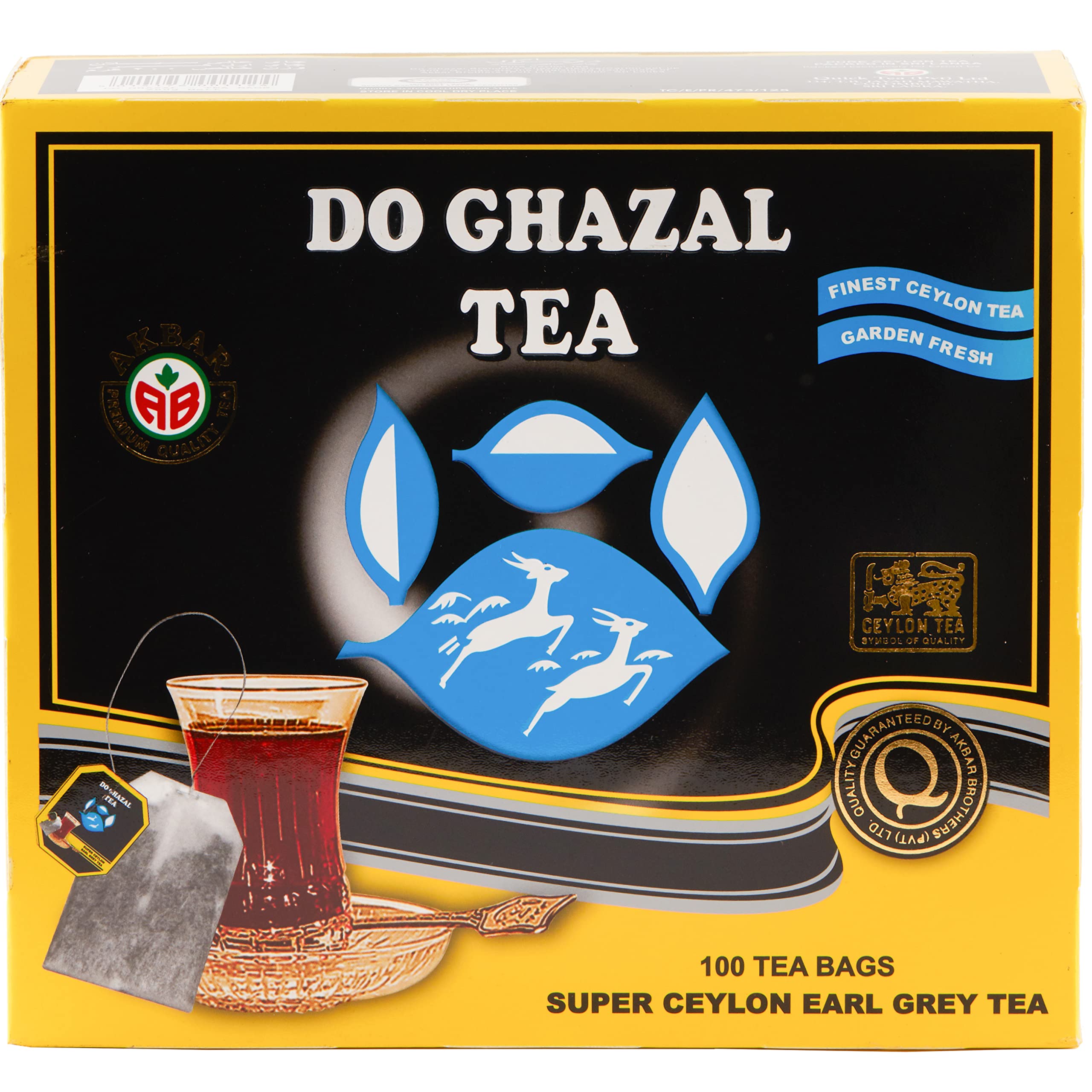 Premium Earl Grey Tea Bags - 100 Count Ceylon Black Tea with Natural Bergamot Oil - Perfect for Afternoon Tea, Gifts & Relaxation