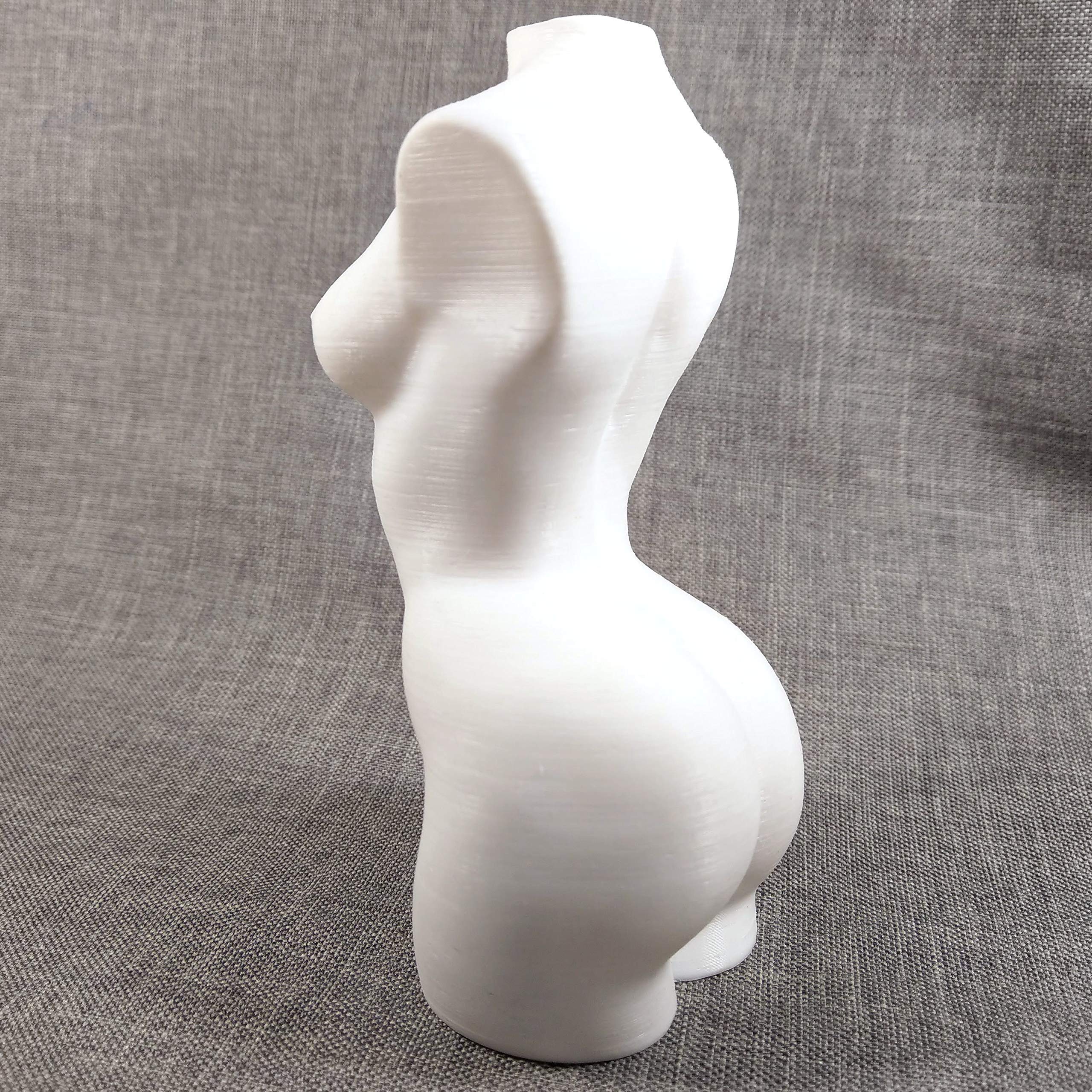 3D Printed White Female Torso Statue - Modern Home Decor, Art Studio Display, Photography Prop, and Contemporary Sculpture Collection