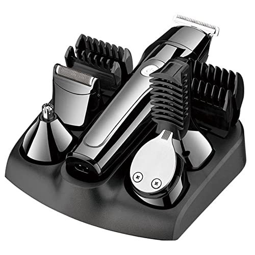 Professional Hair Clippers for Men - 5-in-1 Electric Beard Trimmer, Hair Clipper, Body Groomer, Nose & Eyebrow Trimmer - Perfect for Home Haircuts, Beard Grooming & Personal Care