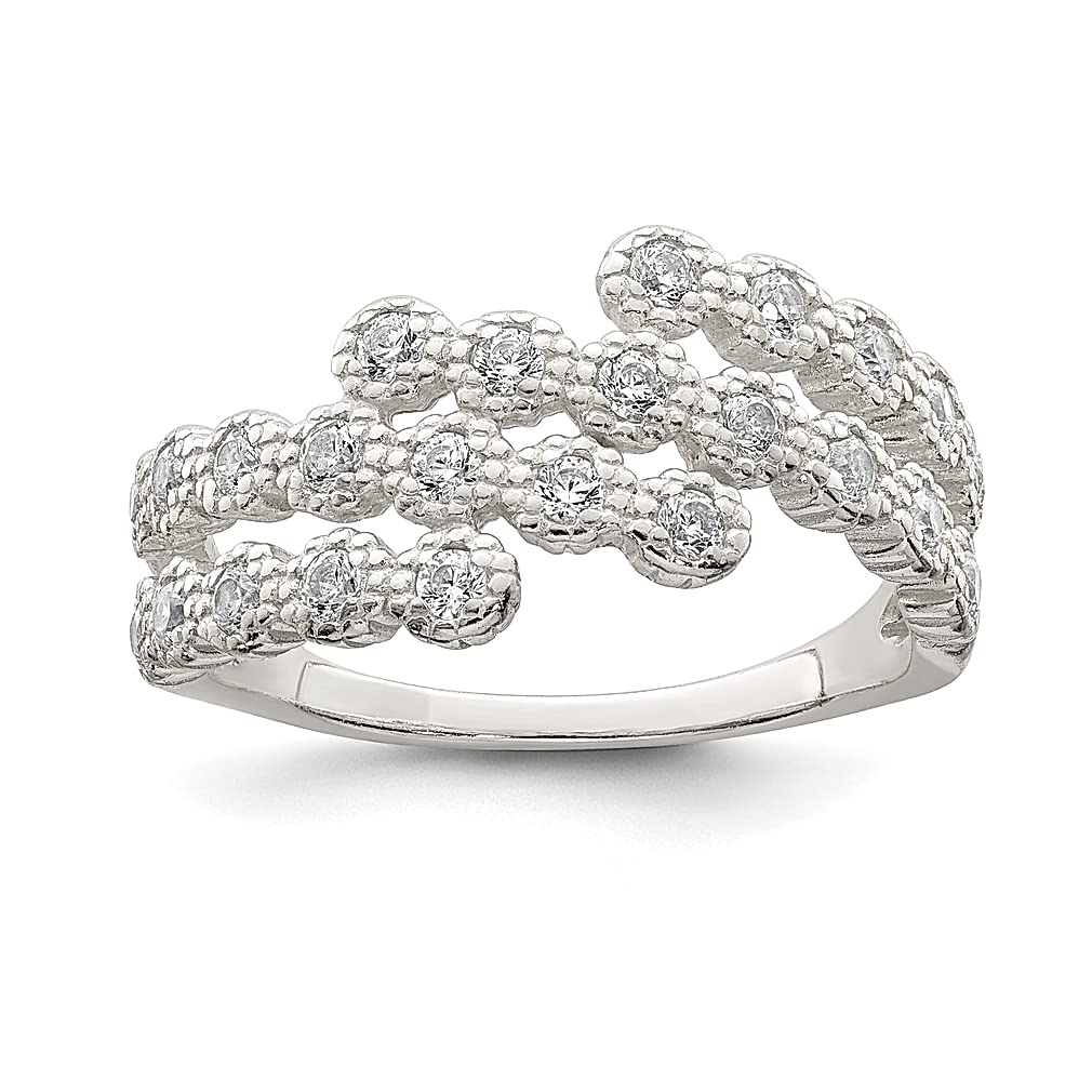 925 Sterling Silver Cubic Zirconia CZ Ring for Women - Elegant Fine Jewelry Gift for Her - Perfect for Anniversaries, Birthdays & Special Occasions