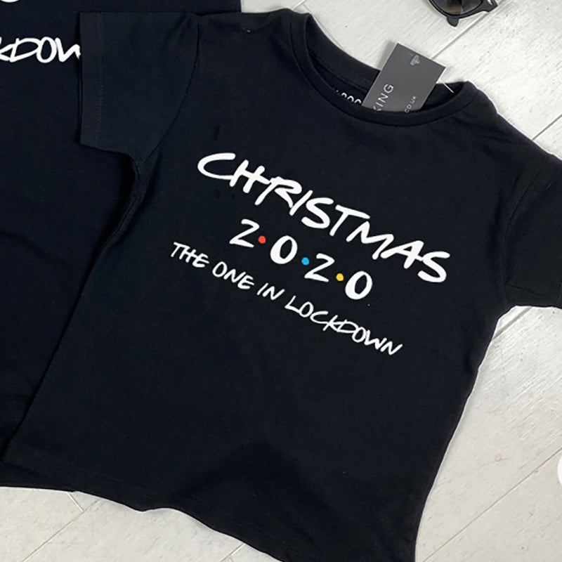 2020 Lockdown Christmas Family Matching T-Shirts - Festive Holiday Outfits for Couples & Families - Perfect for Virtual Celebrations & Holiday Photos