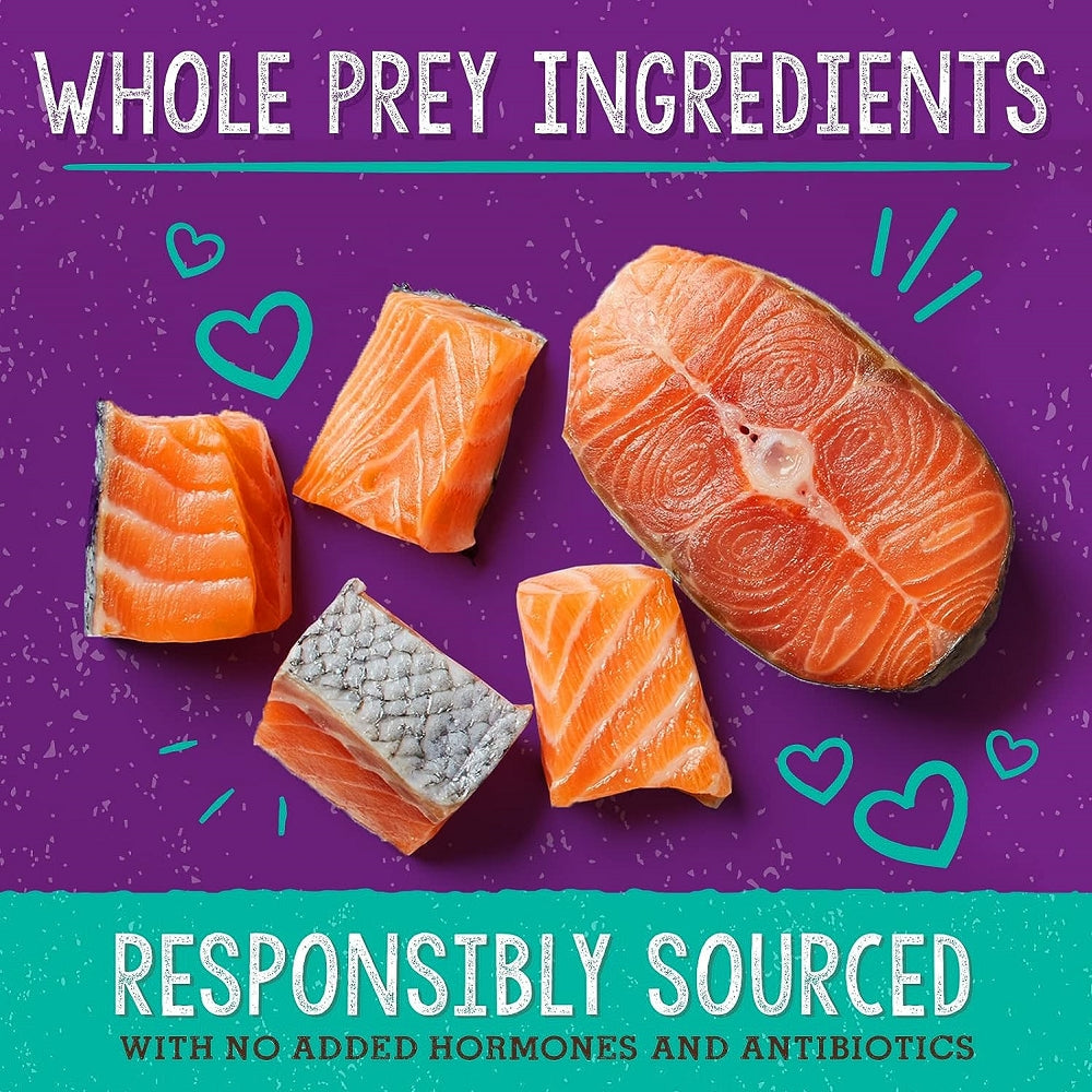 Grain-Free Freeze-Dried Salmon & Cod Cat Food - Natural Protein Morsels for Adult & Senior Cats - Perfect for Sensitive Stomachs & Picky Eaters - Ideal for Mealtime, Training Treats & Travel Snacks