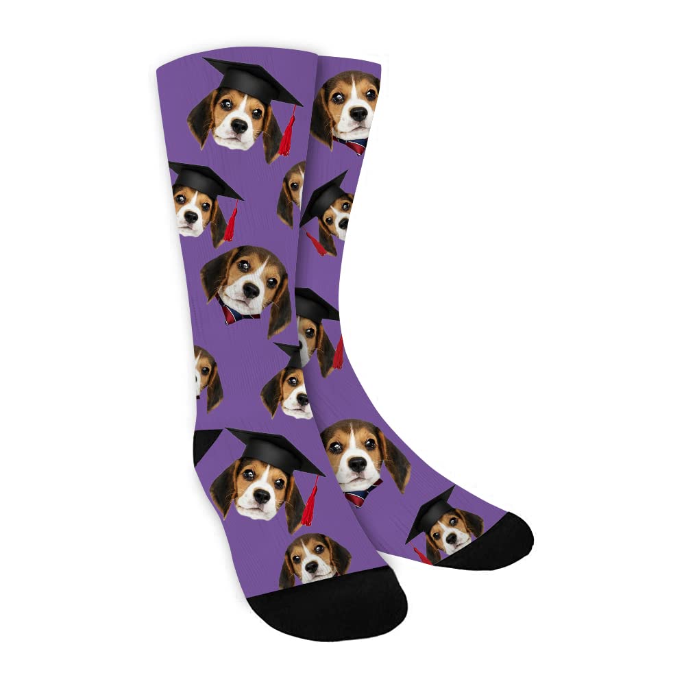 Custom Photo Socks - Personalized Funny Face Socks for Men & Women | Print Your Picture on Socks | Unique Gift for Birthday, Anniversary & Christmas