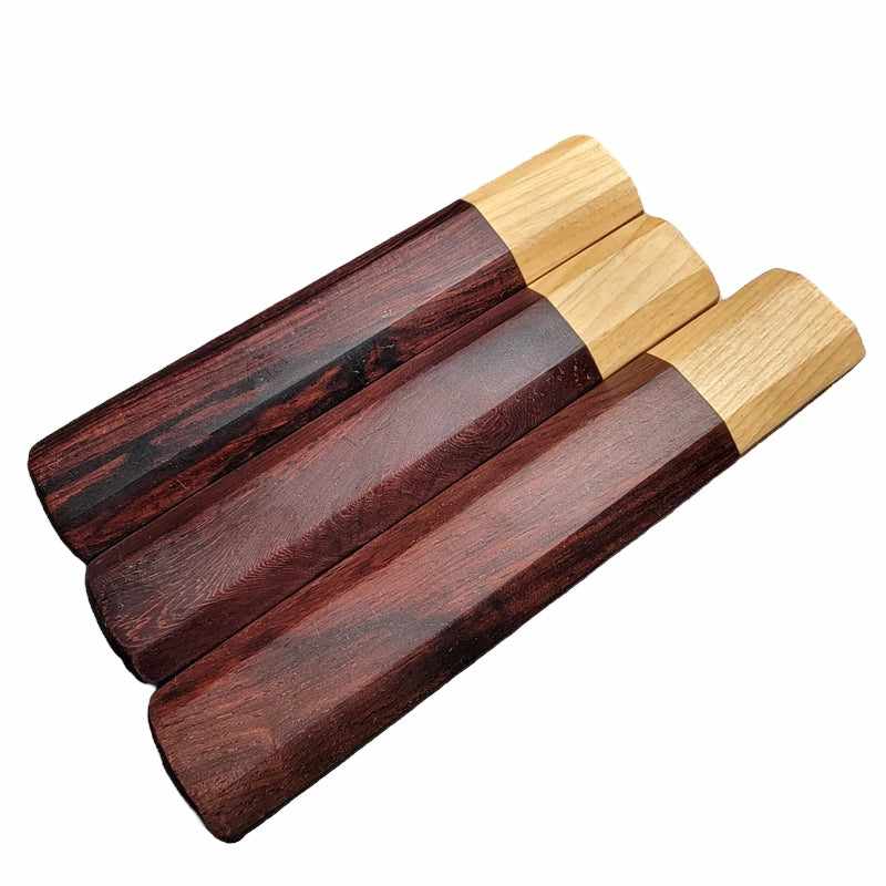 Premium Custom Rosewood Handle with Blonde Ferrule - Perfect for Japanese Knives, Chef's Tools & Woodworking Projects