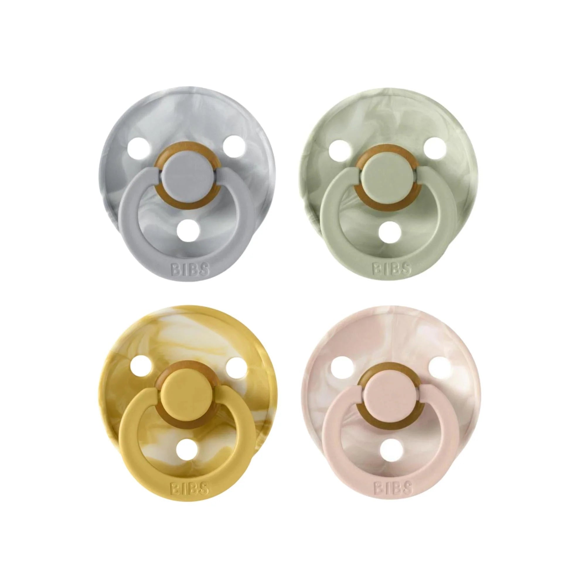 Limited Edition Tie Dye Pacifier Bibs - 2 Pack Natural Latex Baby Bibs for Feeding, Drooling & Mess-Free Mealtime