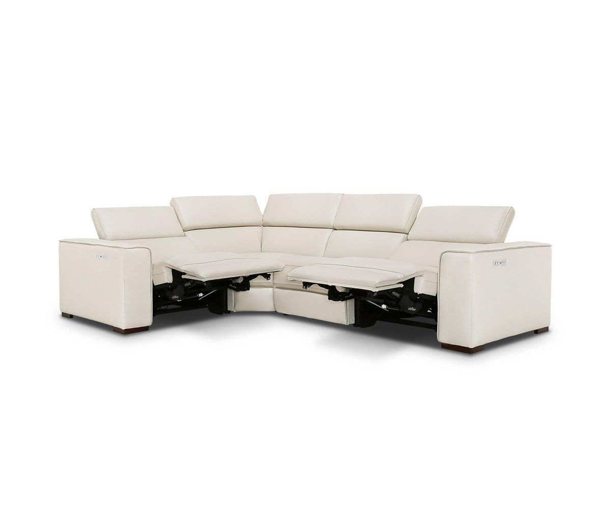 Lewen Power Motion Sectional Sofa - Modern Reclining Living Room Couch with USB Charging & Cup Holders - Perfect for Family Movie Nights & Relaxing in Your Home Theater