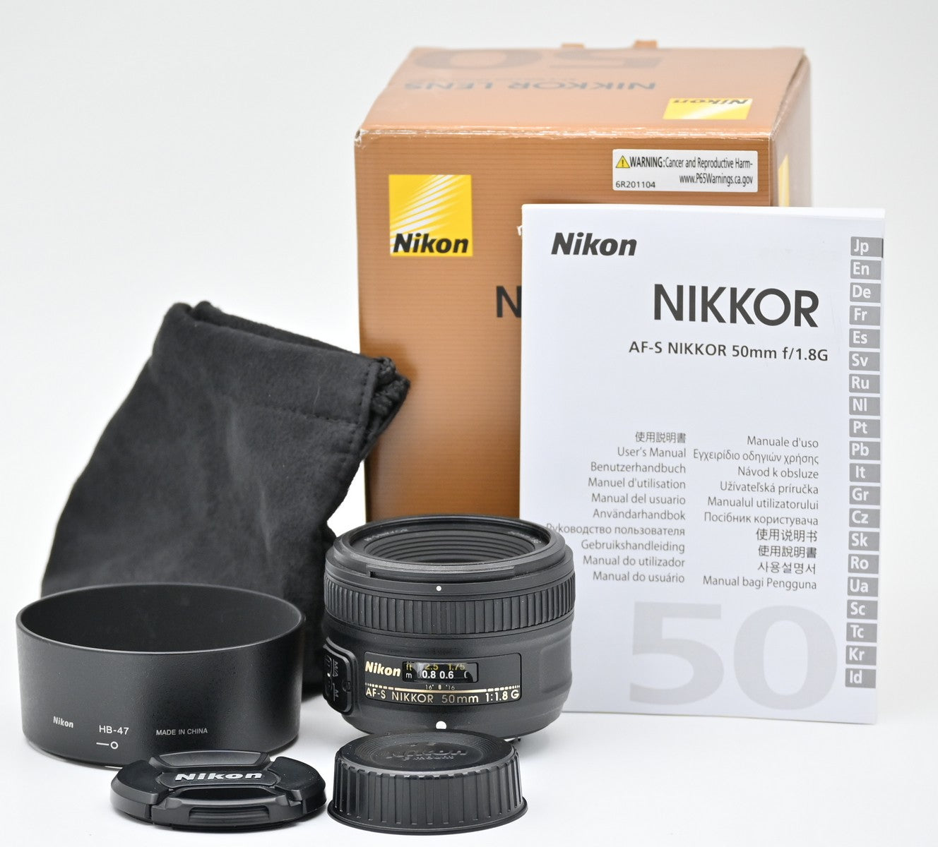 Refurbished Nikon AF-S Nikkor 50mm f/1.8 G Prime Lens - Perfect for Portrait, Low Light & Street Photography