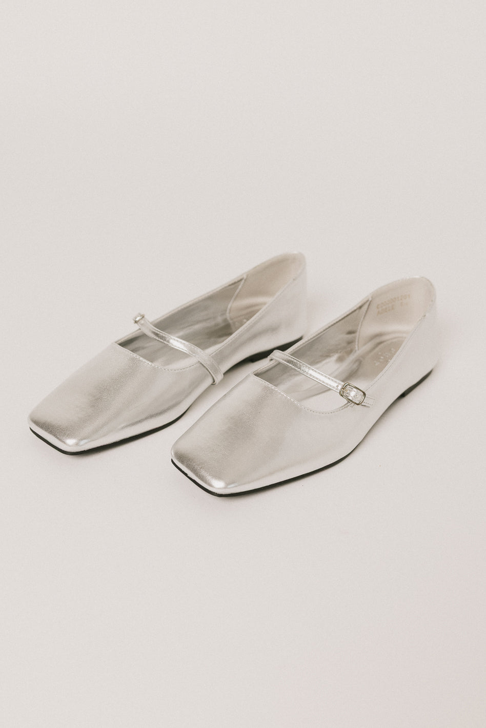 Adele Women's Silver Ballet Flats - Comfortable & Stylish Slip-On Shoes for Casual Wear, Work, and Everyday Outfits