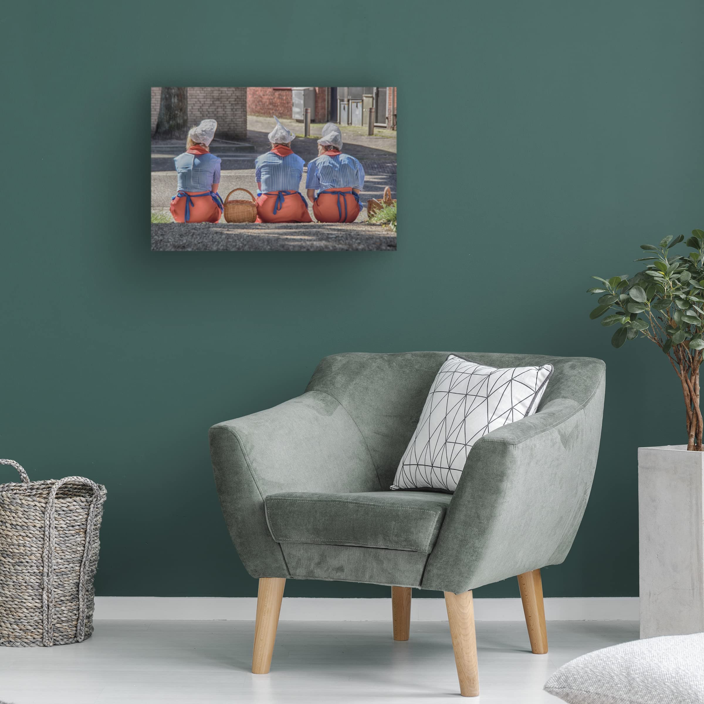 Trademark Fine Art 'Cheese Girls' Canvas Wall Art Print by Jaap54 - Perfect for Kitchen Decor, Dining Room Art & Cheese Lover Gifts