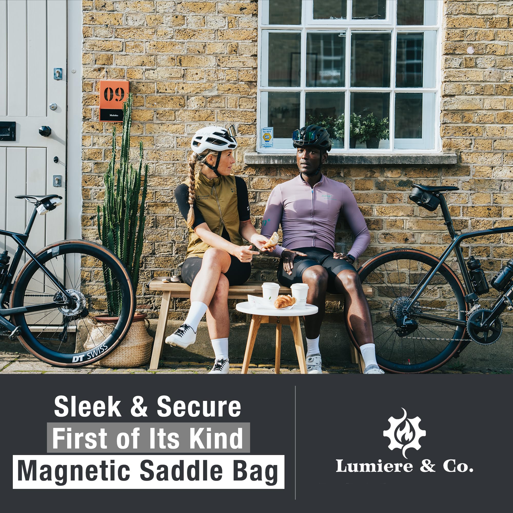 Lumiere & Co. Large Black Bike Seat Bag - Waterproof Cycling Saddle Bag for Road Bikes | Under Seat Storage for Tools, Phone & Essentials | Perfect for Commuting, Mountain Biking & Long-Distance Rides