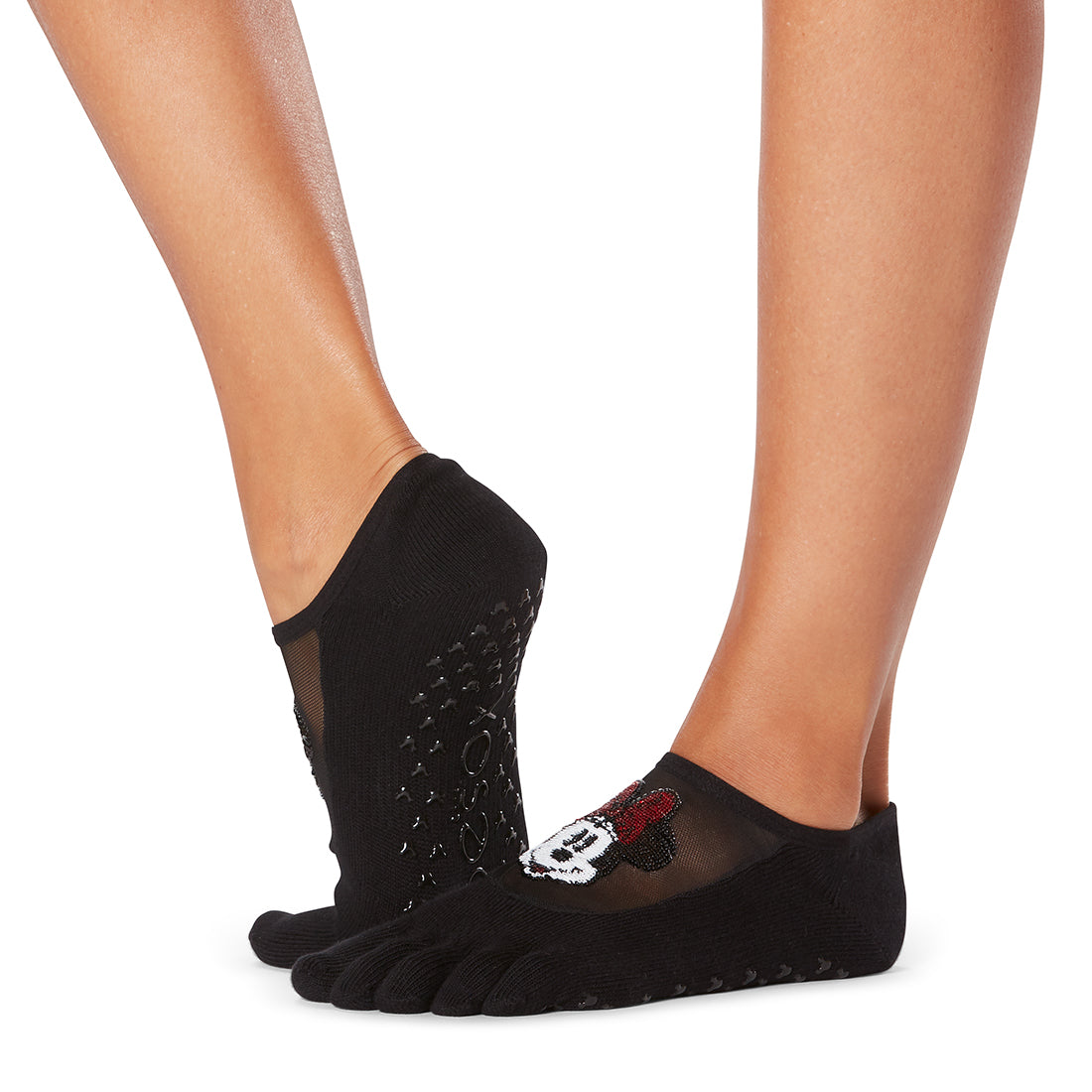 Disney Luna Grip Socks by ToeSox - Non-Slip Yoga Socks for Pilates, Barre & Dance - Perfect for Workouts, Studio Classes & Home Fitness